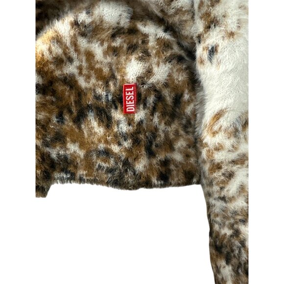 Diesel Itello Sweater in Chocolate Small New Mens Knit Pullover Top - Picture 9 of 16